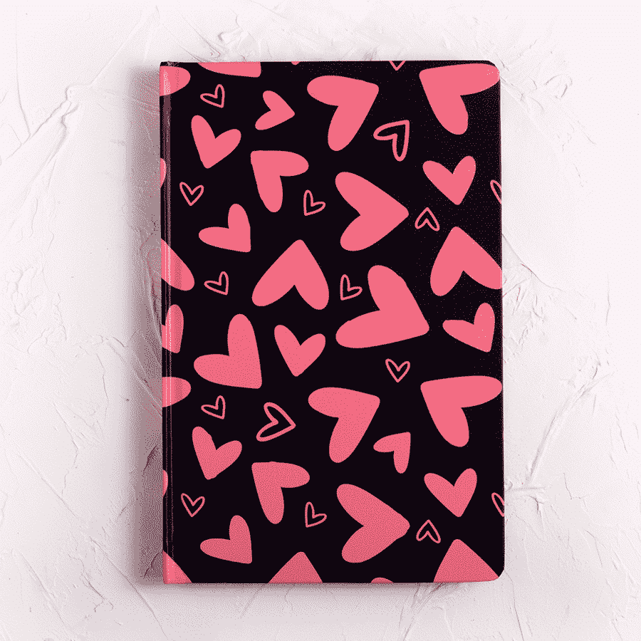 pink hearts journal – The Art Loom