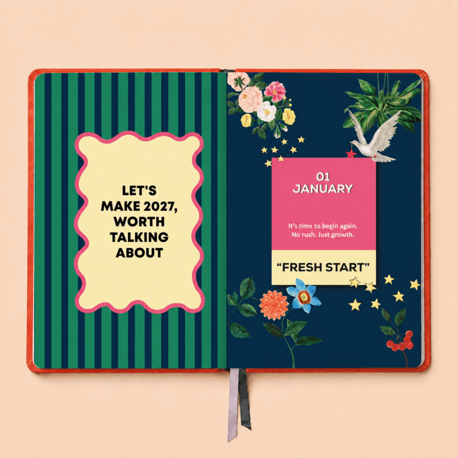 Pink Stripes | 2027 Annual Planner