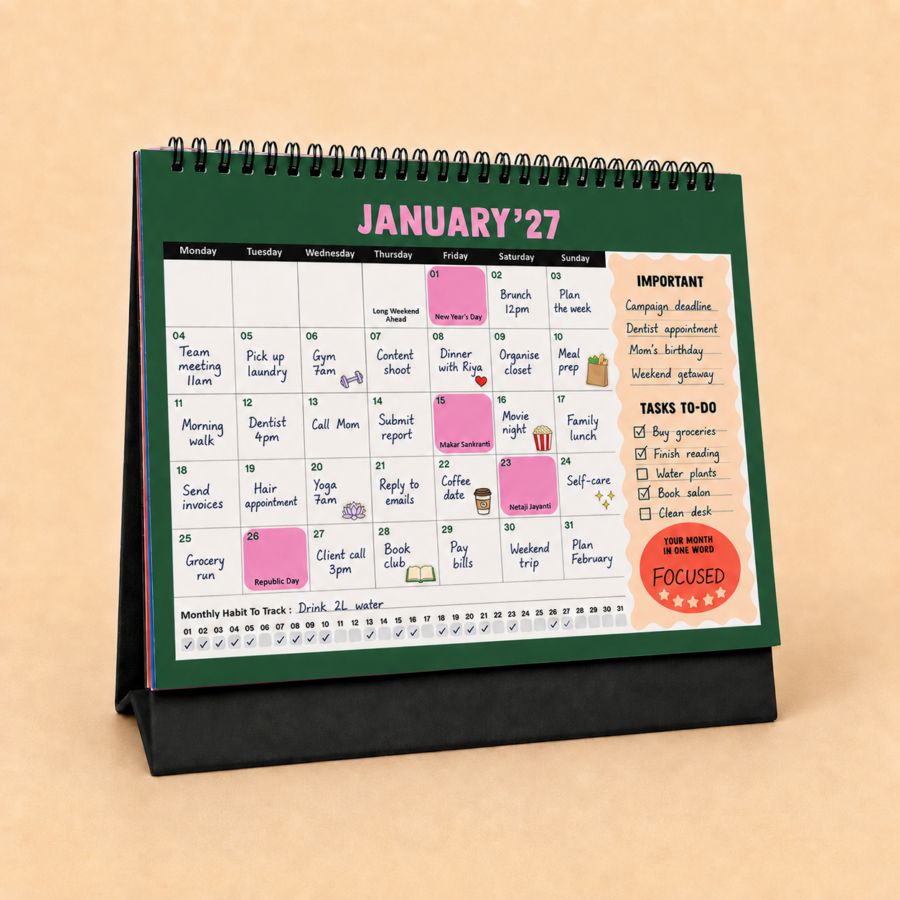 Rainbow Stripes | 2027 Calendar Planner