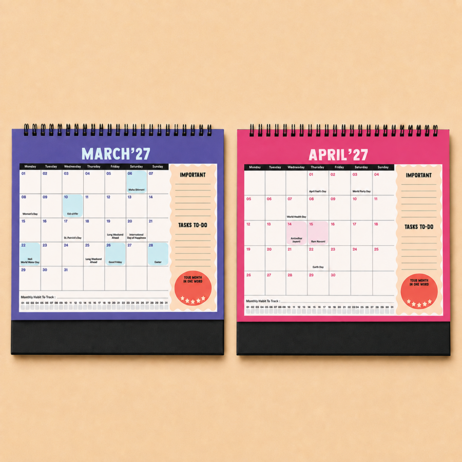 Rainbow Stripes | 2027 Calendar Planner
