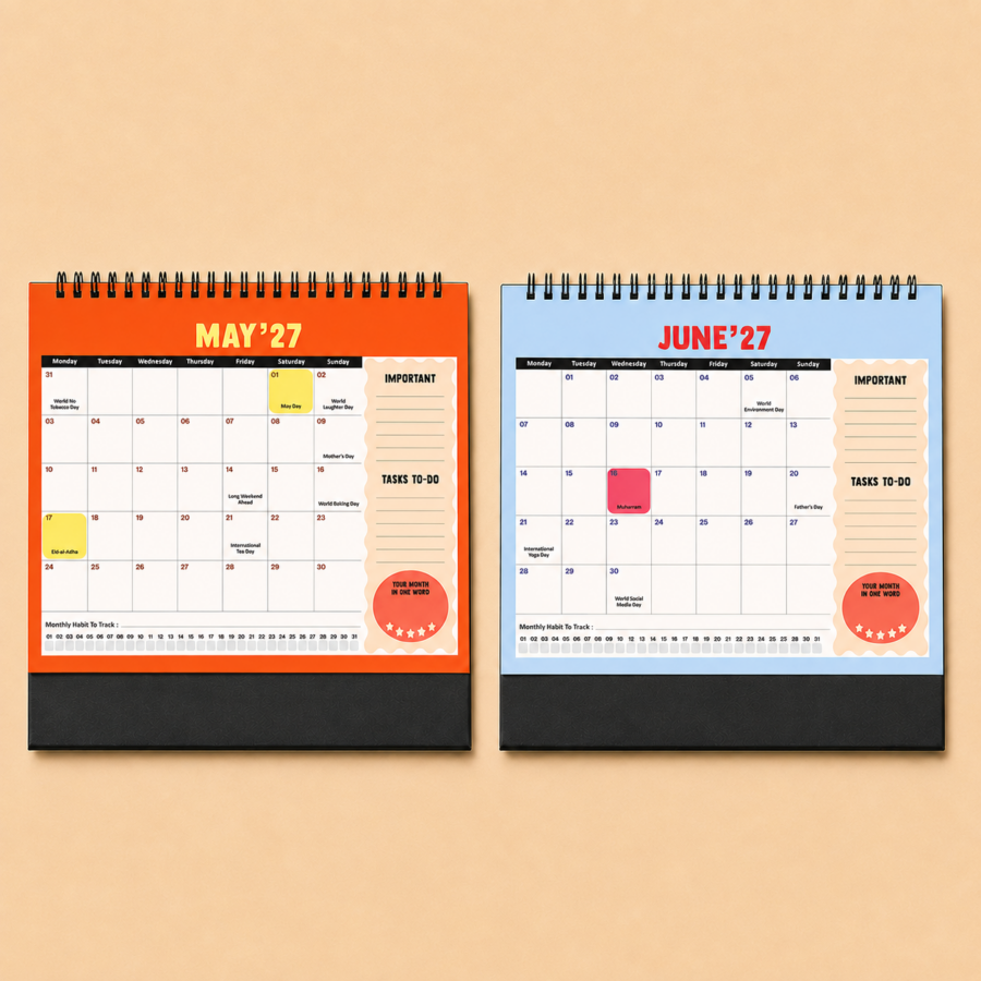 Rainbow Stripes | 2027 Calendar Planner