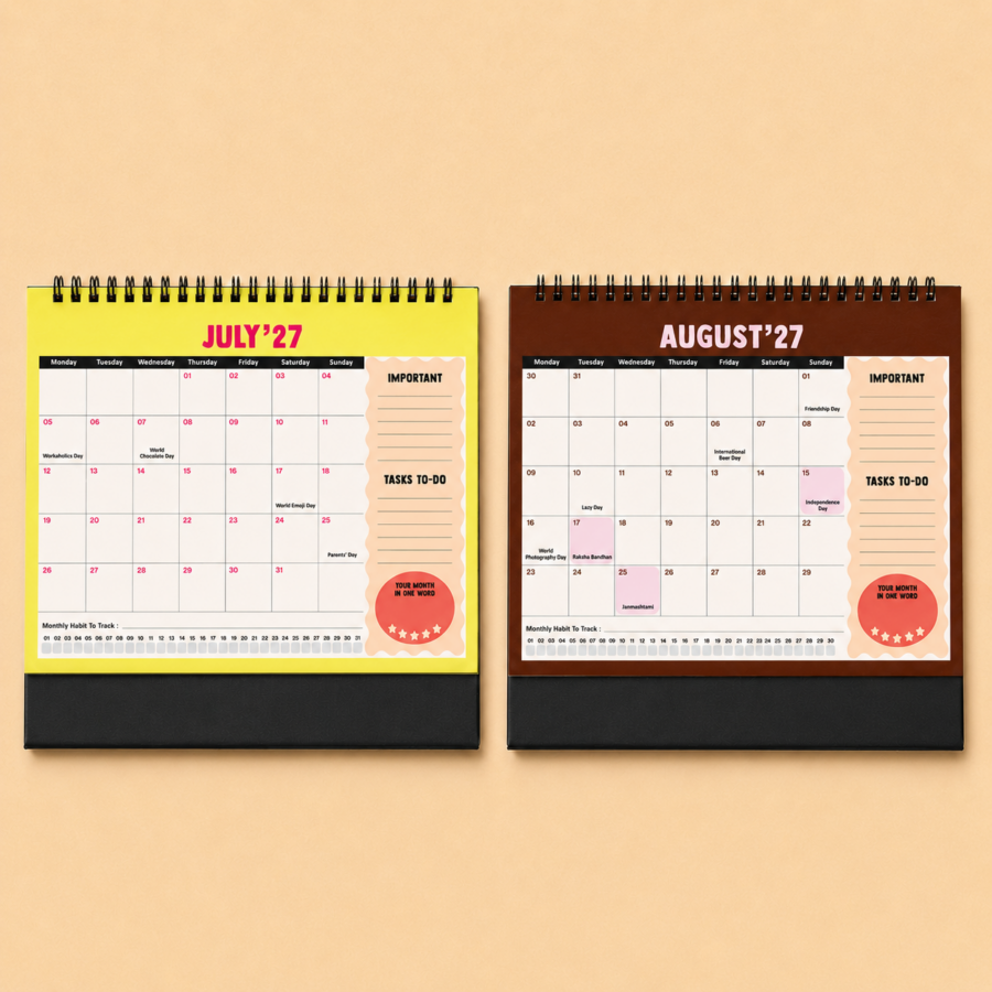 Rainbow Stripes | 2027 Calendar Planner