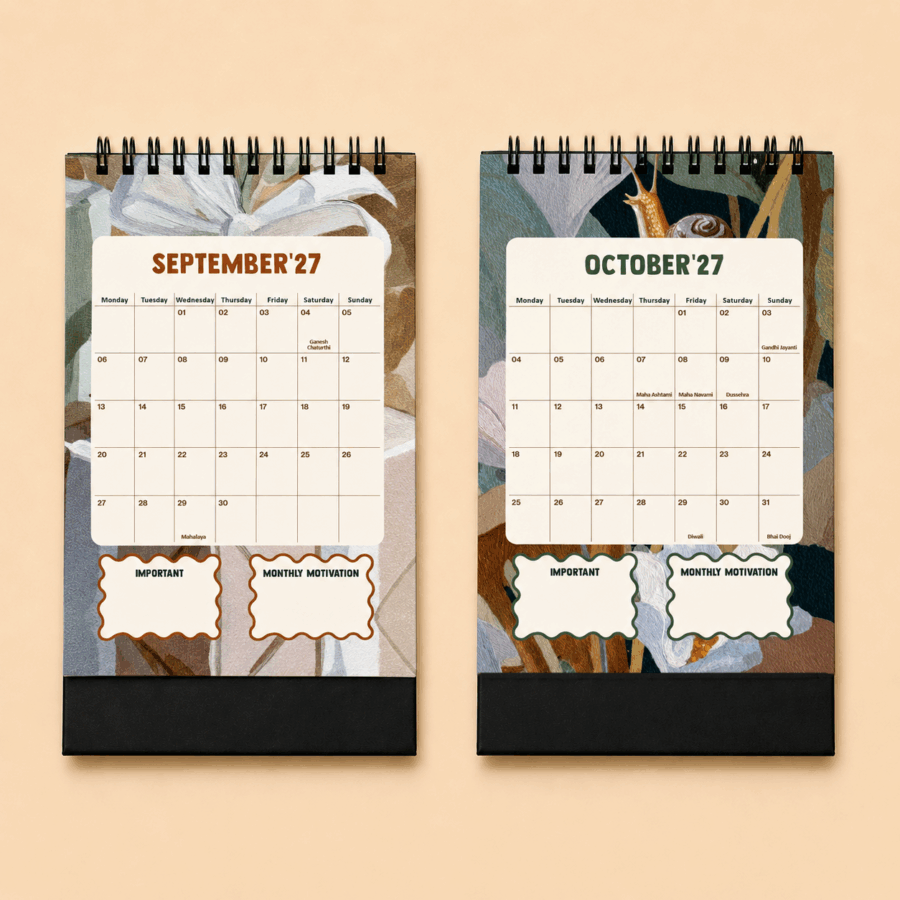 Vintage Floral | 2027 Desk Calendar
