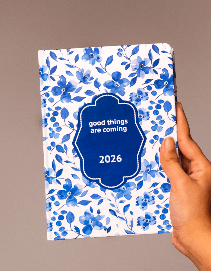 Flowers in Blue | 2026 Annual Planner