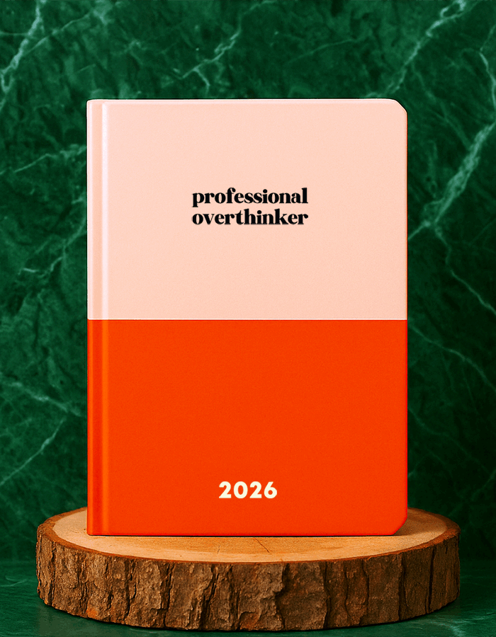 Professional Overthinker Orange | 2026 Annual Planner