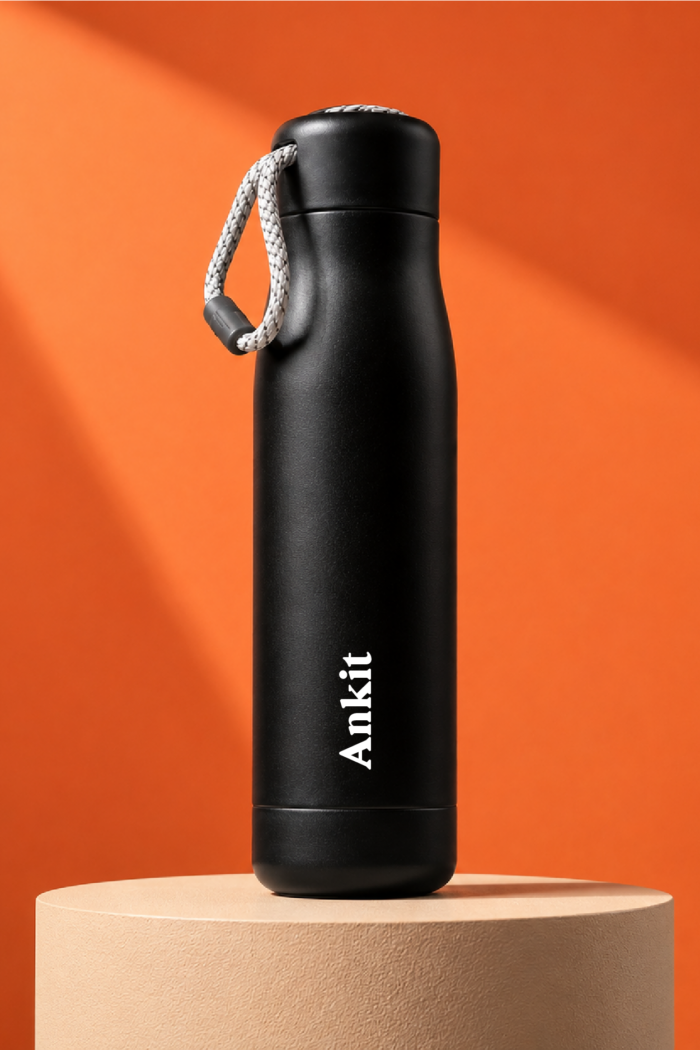 Metallic Black | Insulated Bottle