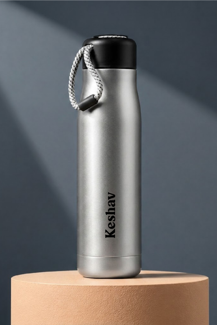 Metallic Silver | Insulated Bottle