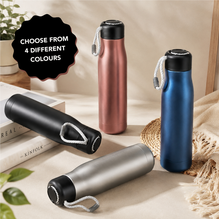 Metallic Black | Insulated Bottle