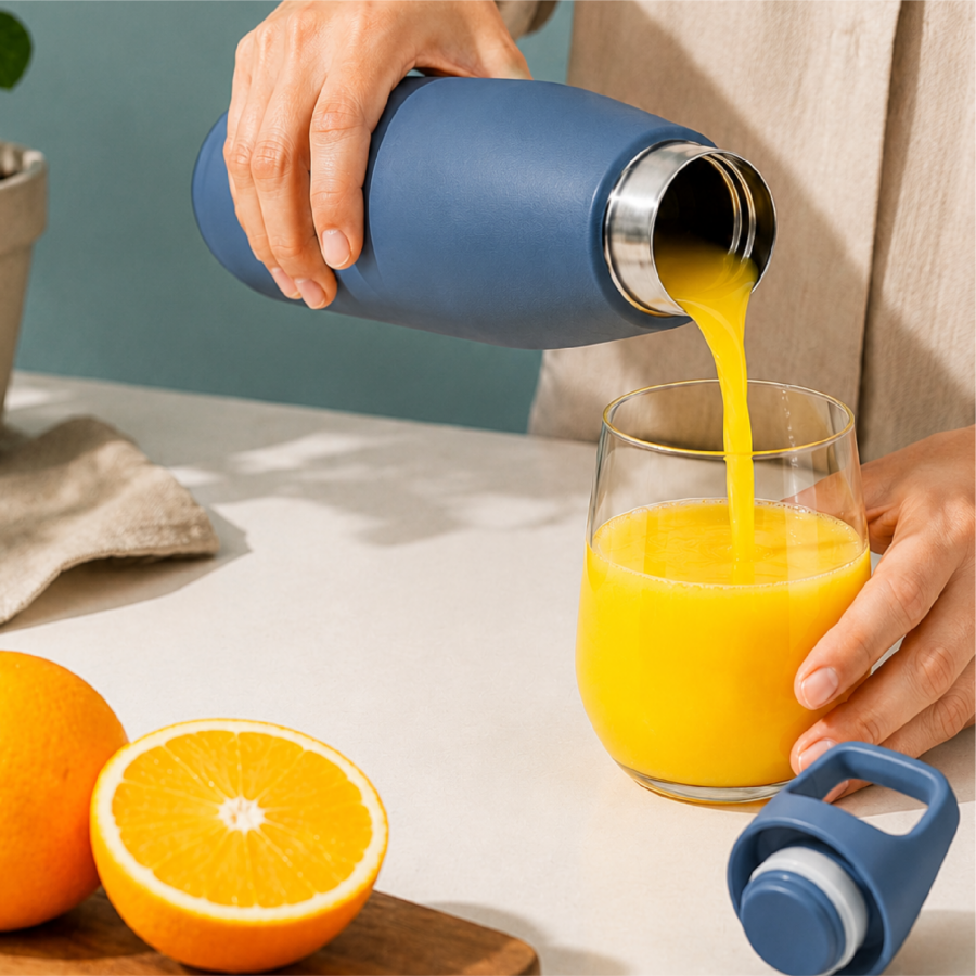 Steel Blue | Insulated Bottle