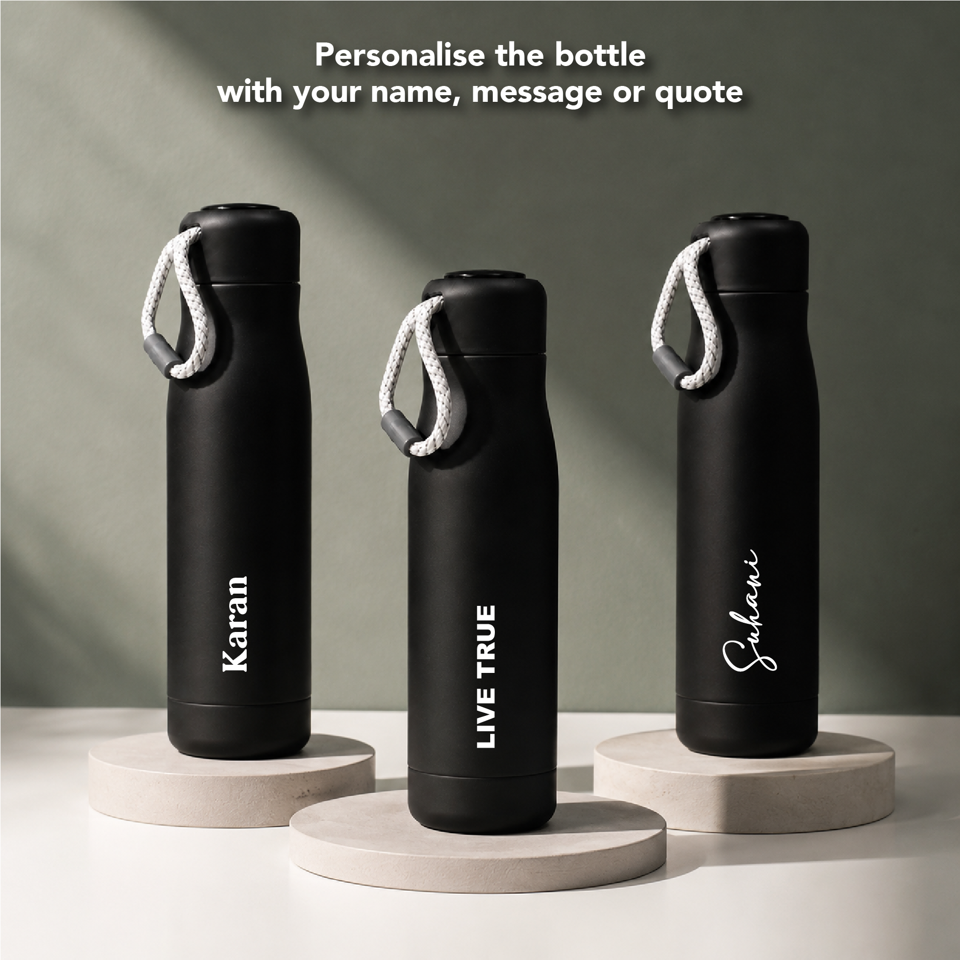 Metallic Black | Insulated Bottle