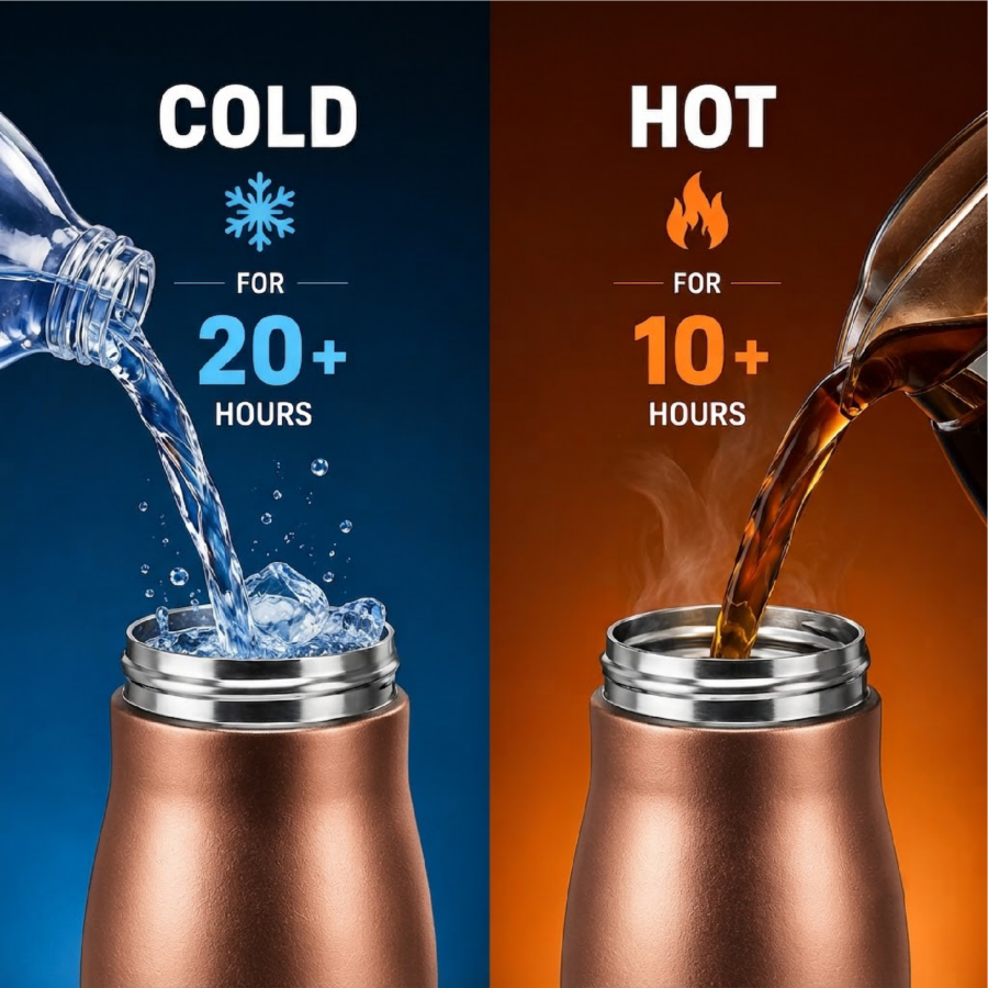 Metallic Brown | Insulated Bottle
