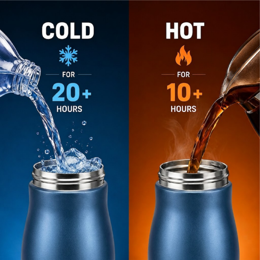 Metallic Blue | Insulated Bottle