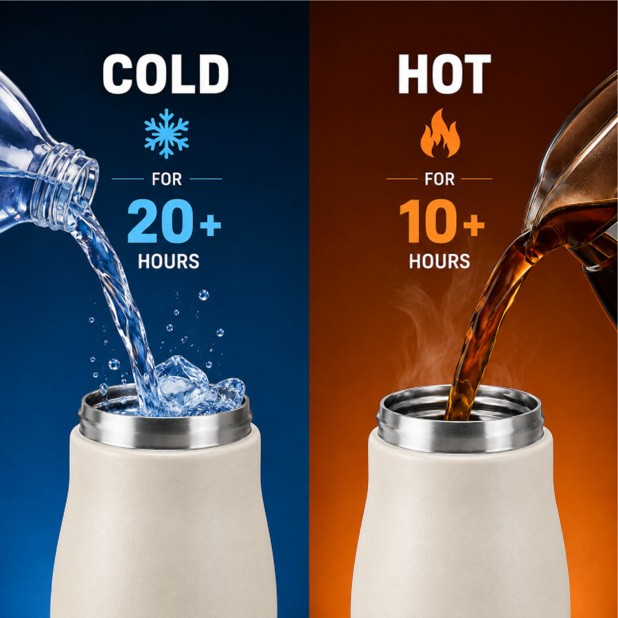 Warm White | Insulated Bottle