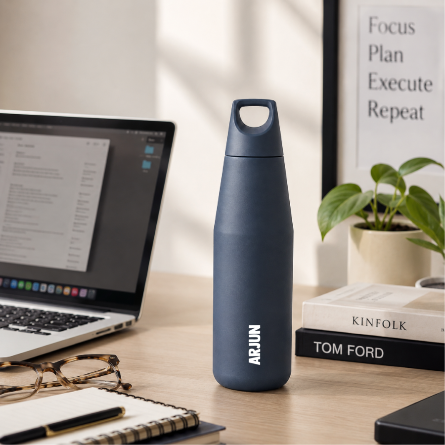 Steel Blue | Insulated Bottle