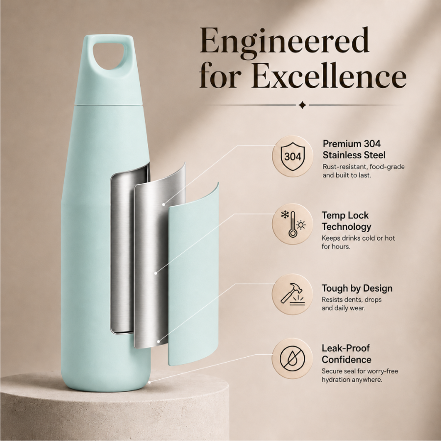Powder Blue | Insulated Bottle