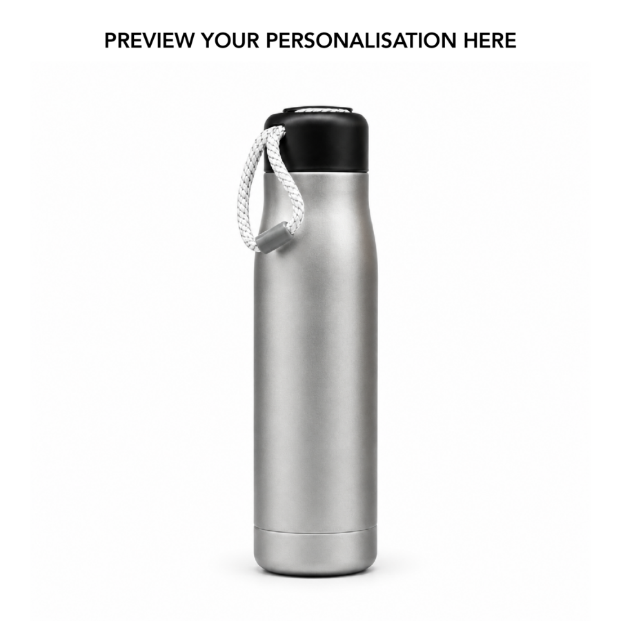 Metallic Silver | Insulated Bottle