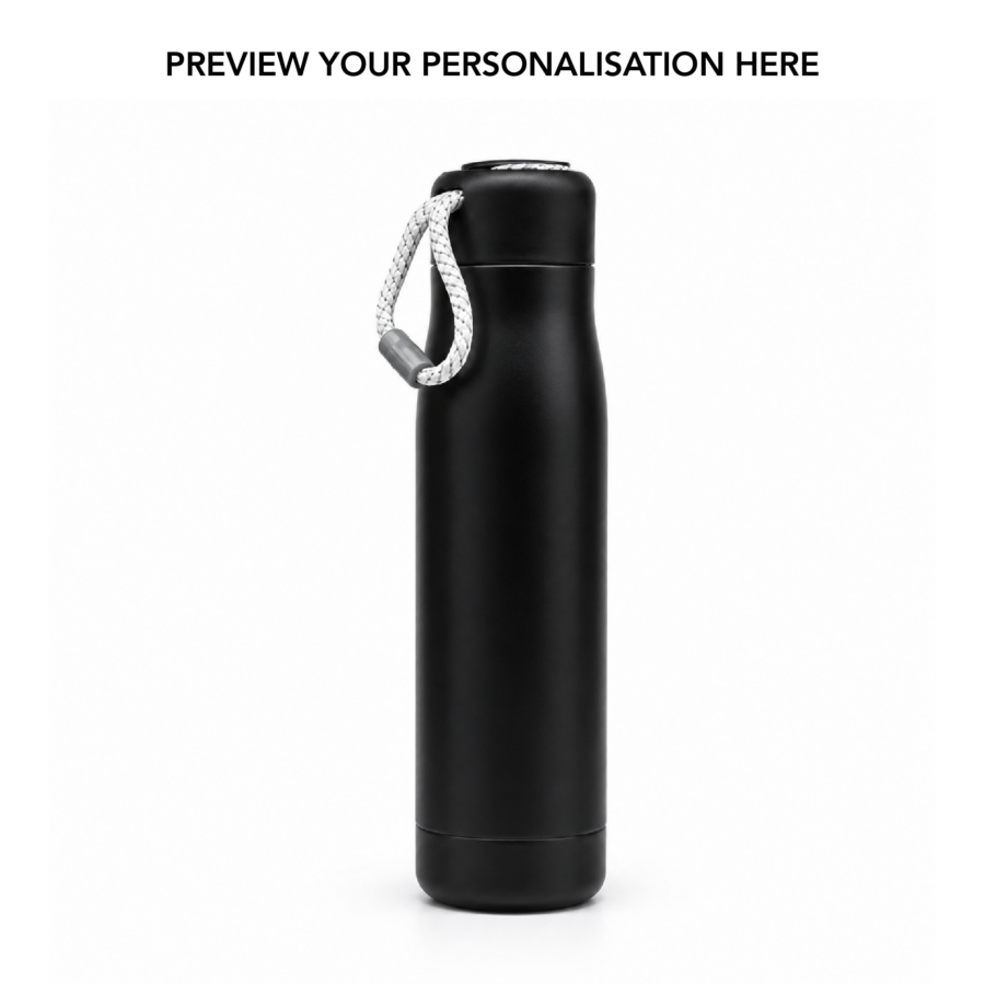 Metallic Black | Insulated Bottle