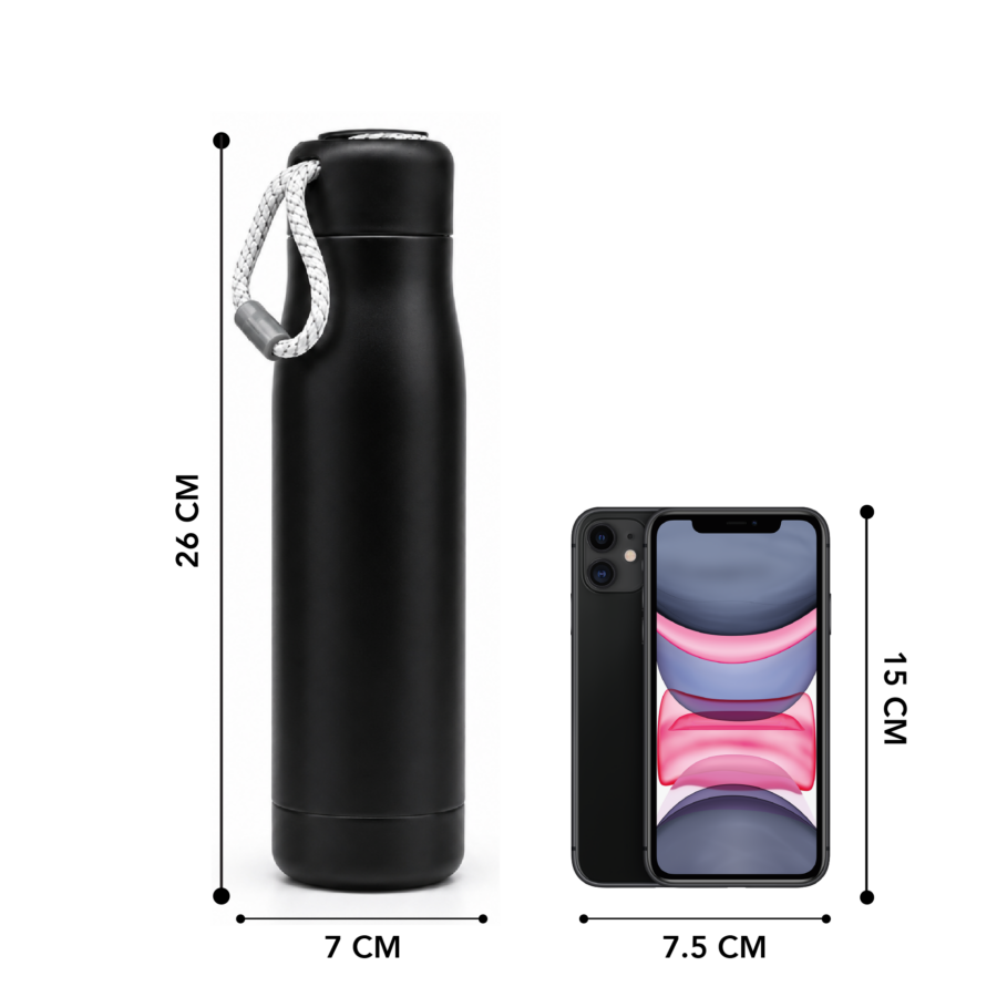 Metallic Black | Insulated Bottle